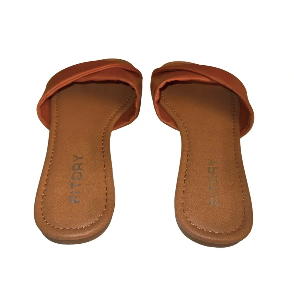 Cognac Leather Sandals - Picture 11 of 14